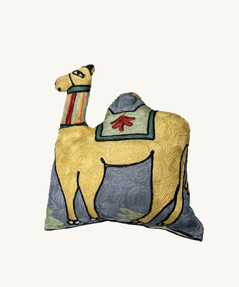 Embroidered Camel Pillow 63