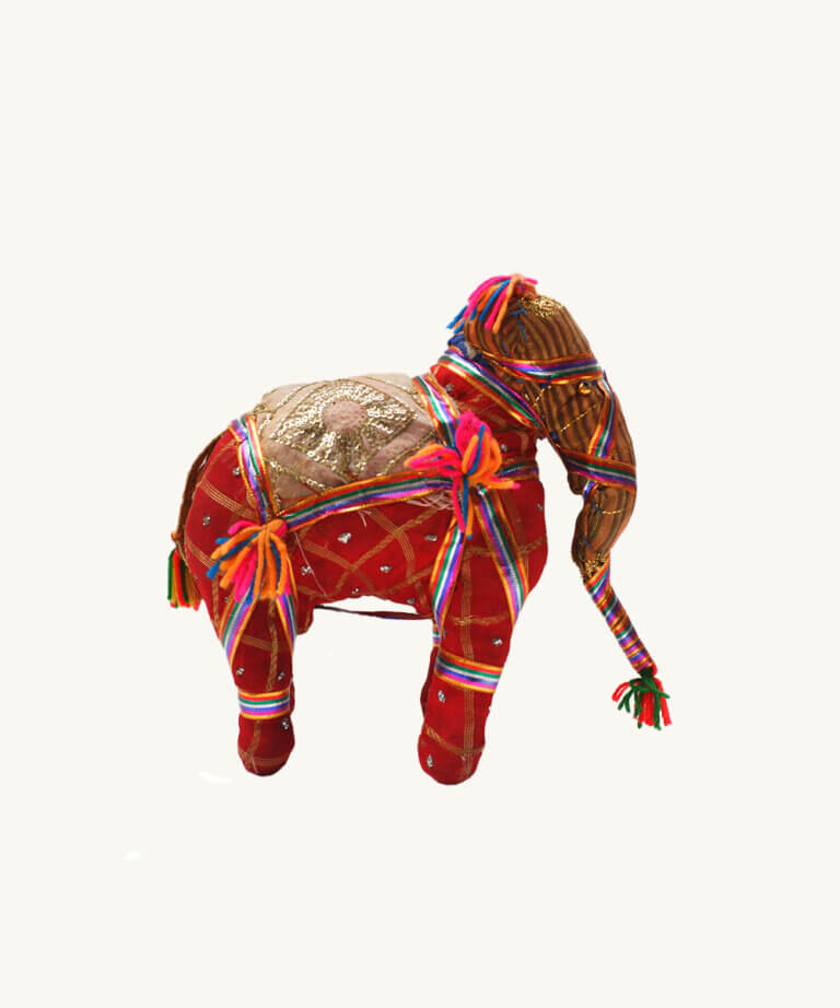 Vintage Indian Red Elephant